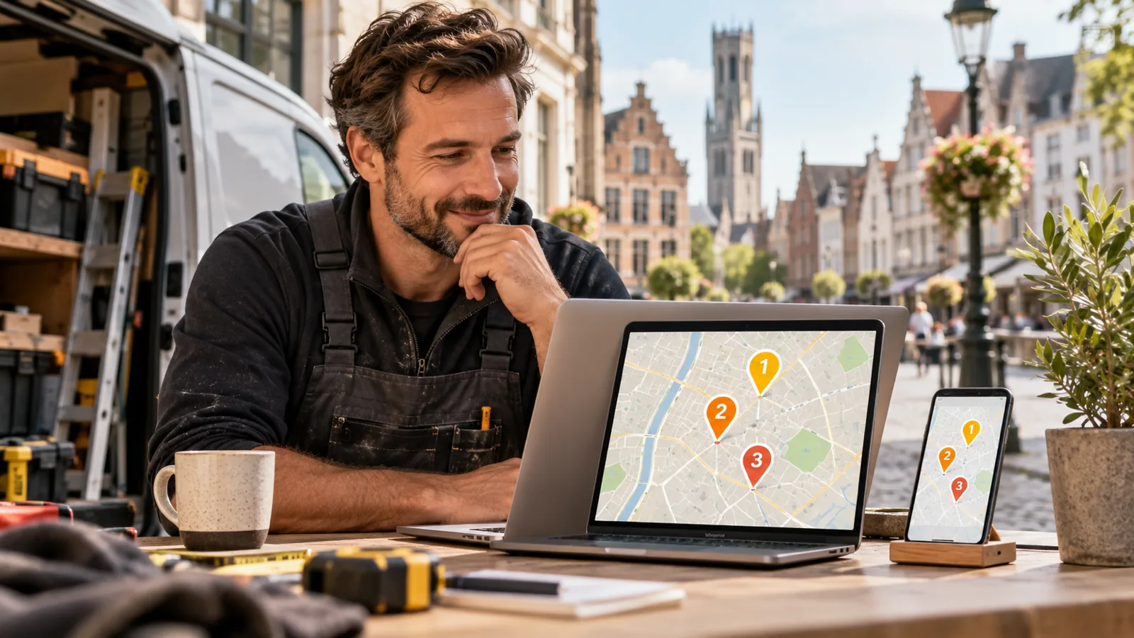 Lokale bedrijven in de top drie van Google Maps